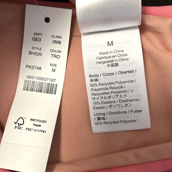 J. Crew NEW curved waist cheeky string bikini bottoms tea rose pink bubblegum - Picture 5 of 10